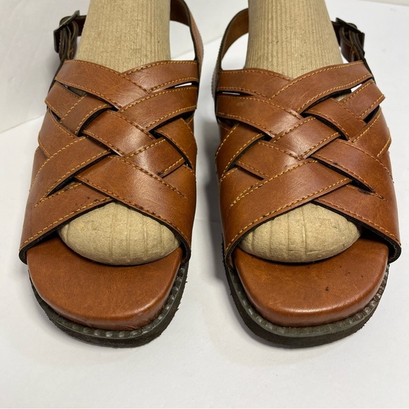 Vintage Kinsman 100% Leather Fisherman Sandals Men Size 8 - Picture 4 of 8